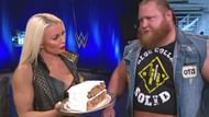 The angle with lots of cake
